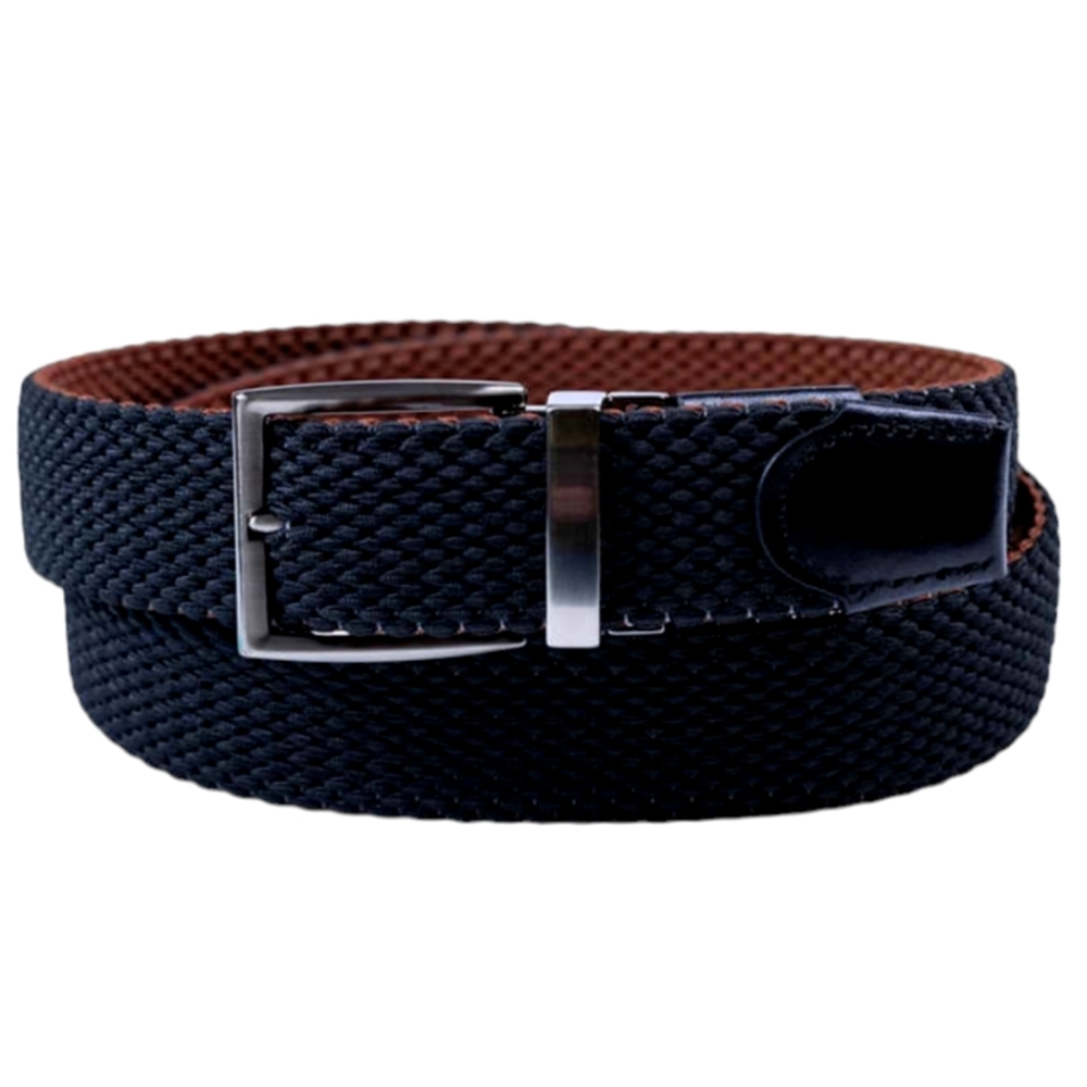 Tommy Bahama Men's Stretch Braided Reversible Belt